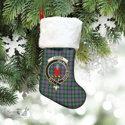 Scottish Logan Ancient Clan Tartan Crest Christmas Stocking - Tartan Plaid Christmas Decor Scottish Plaid Tartan Plaid - ScotsTee - scotstee.com
