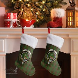 Scottish Maxwell Hunting Clan Tartan Crest Christmas Stocking - Tartan Plaid Christmas Decor Scottish Plaid Tartan Plaid - ScotsTee - scotstee.com