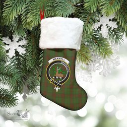 Scottish Maxwell Hunting Clan Tartan Crest Christmas Stocking - Tartan Plaid Christmas Decor Scottish Plaid Tartan Plaid - ScotsTee - scotstee.com