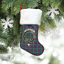 Scottish MacArthur Milton Clan Tartan Crest Christmas Stocking - Tartan Plaid Christmas Decor Scottish Plaid Tartan Plaid - ScotsTee - scotstee.com