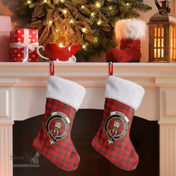 Scottish MacNab Modern Clan Tartan Crest Christmas Stocking - Tartan Plaid Christmas Decor Scottish Plaid Tartan Plaid - ScotsTee - scotstee.com