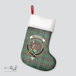 Scottish MacKinnon Hunting Ancient Clan Tartan Crest Christmas Stocking - Tartan Plaid Christmas Decor Scottish Plaid Tartan Plaid - ScotsTee - scotstee.com