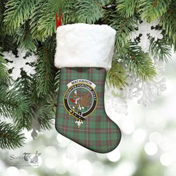 Scottish MacKinnon Hunting Ancient Clan Tartan Crest Christmas Stocking - Tartan Plaid Christmas Decor Scottish Plaid Tartan Plaid - ScotsTee - scotstee.com