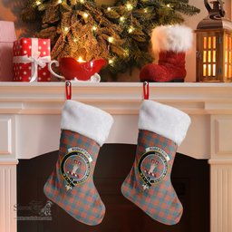 Scottish Robertson Ancient Clan Tartan Crest Christmas Stocking - Tartan Plaid Christmas Decor Scottish Plaid Tartan Plaid - ScotsTee - scotstee.com