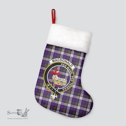 Scottish MacDonald Dress Modern Clan Tartan Crest Christmas Stocking - Tartan Plaid Christmas Decor Scottish Plaid Tartan Plaid - ScotsTee - scotstee.com