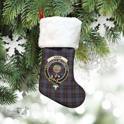 Scottish Nairn Clan Tartan Crest Christmas Stocking - Tartan Plaid Christmas Decor Scottish Plaid Tartan Plaid - ScotsTee - scotstee.com