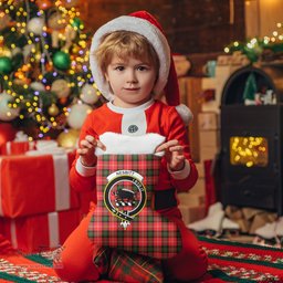 Scottish Nesbitt Modern Clan Tartan Crest Christmas Stocking - Tartan Plaid Christmas Decor Scottish Plaid Tartan Plaid - ScotsTee - scotstee.com
