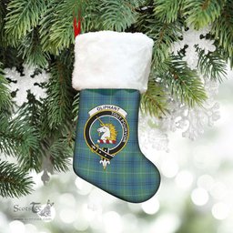 Scottish Oliphant Ancient Clan Tartan Crest Christmas Stocking - Tartan Plaid Christmas Decor Scottish Plaid Tartan Plaid - ScotsTee - scotstee.com