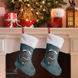 Scottish Weir Ancient Clan Tartan Crest Christmas Stocking - Tartan Plaid Christmas Decor Scottish Plaid Tartan Plaid - ScotsTee - scotstee.com
