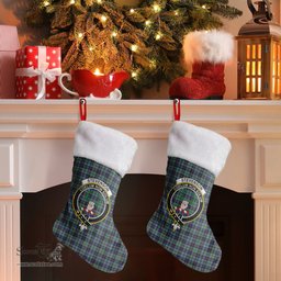 Scottish Stevenson Clan Tartan Crest Christmas Stocking - Tartan Plaid Christmas Decor Scottish Plaid Tartan Plaid - ScotsTee - scotstee.com