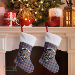 Scottish Spalding Clan Tartan Crest Christmas Stocking - Tartan Plaid Christmas Decor Scottish Plaid Tartan Plaid - ScotsTee - scotstee.com