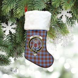 Scottish Spalding Clan Tartan Crest Christmas Stocking - Tartan Plaid Christmas Decor Scottish Plaid Tartan Plaid - ScotsTee - scotstee.com