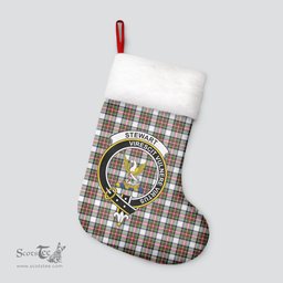 Scottish Stewart Dress Modern Clan Tartan Crest Christmas Stocking - Tartan Plaid Christmas Decor Scottish Plaid Tartan Plaid - ScotsTee - scotstee.com