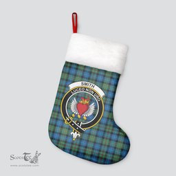 Scottish Smith Ancient Clan Tartan Crest Christmas Stocking - Tartan Plaid Christmas Decor Scottish Plaid Tartan Plaid - ScotsTee - scotstee.com