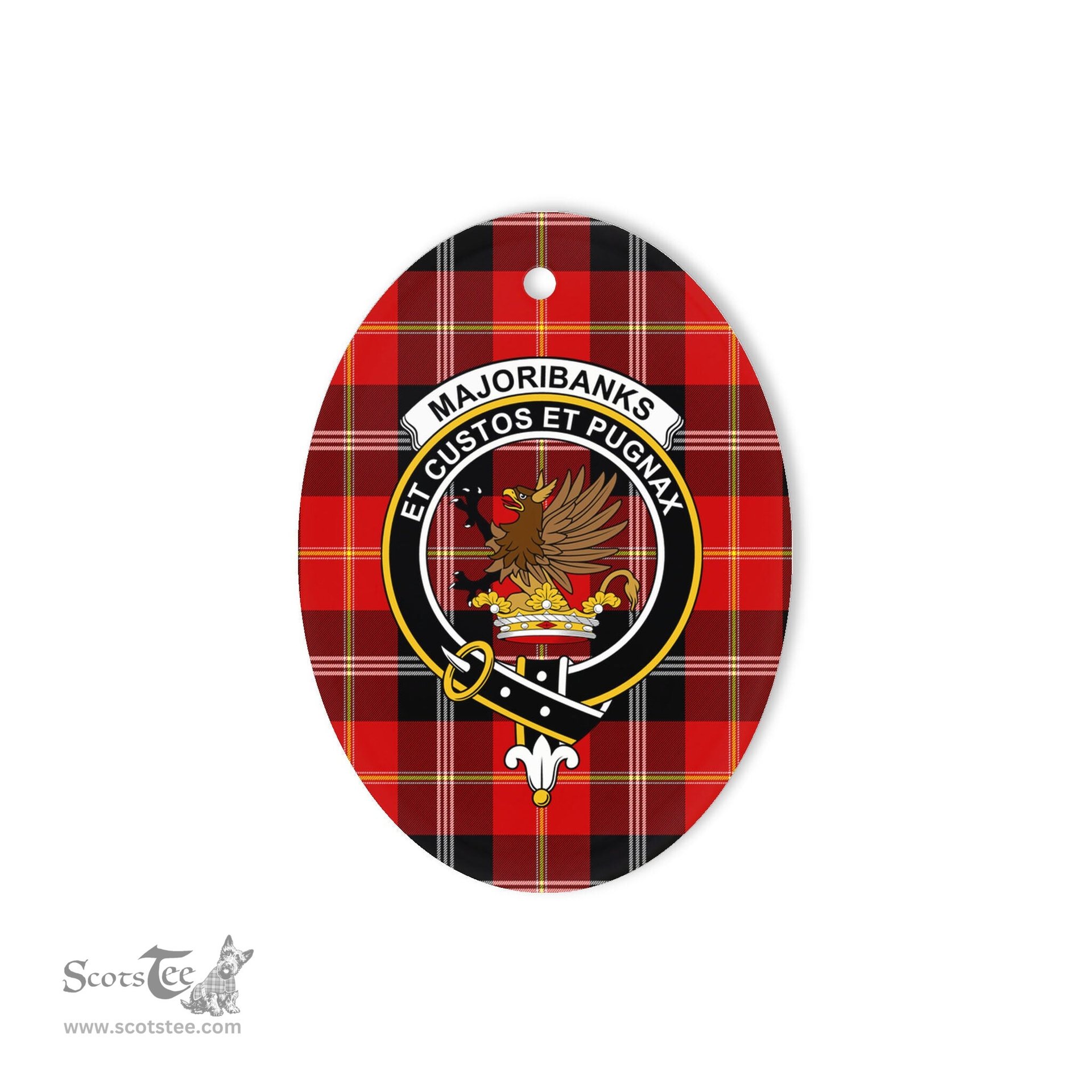 Marjoribanks Scottish Clan Plaid Ornament Gift. Christmas Tree Ornament Marjoribanks Clan Tartan Ornament,  ceramic ornament, personalized christmas ornaments, christmas tree ornaments, christmas door decorations, Plaid Ornament, Tartan Ceramic Ornament