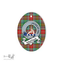 Muirhead Scottish Clan Badge Plaid Ornament Gift. Christmas Tree Ornament Muirhead Tartan Ornament,  ceramic ornament, personalized christmas ornaments, christmas tree ornaments, christmas door decorations, Plaid Ornament, Tartan Ceramic Ornament