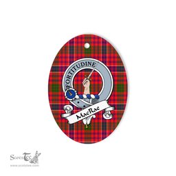 MacRae Scottish Clan Badge Plaid Ornament Gift. Christmas Tree Ornament MacRae Tartan Ornament,  ceramic ornament, personalized christmas ornaments, christmas tree ornaments, christmas door decorations, Plaid Ornament, Tartan Ceramic Ornament
