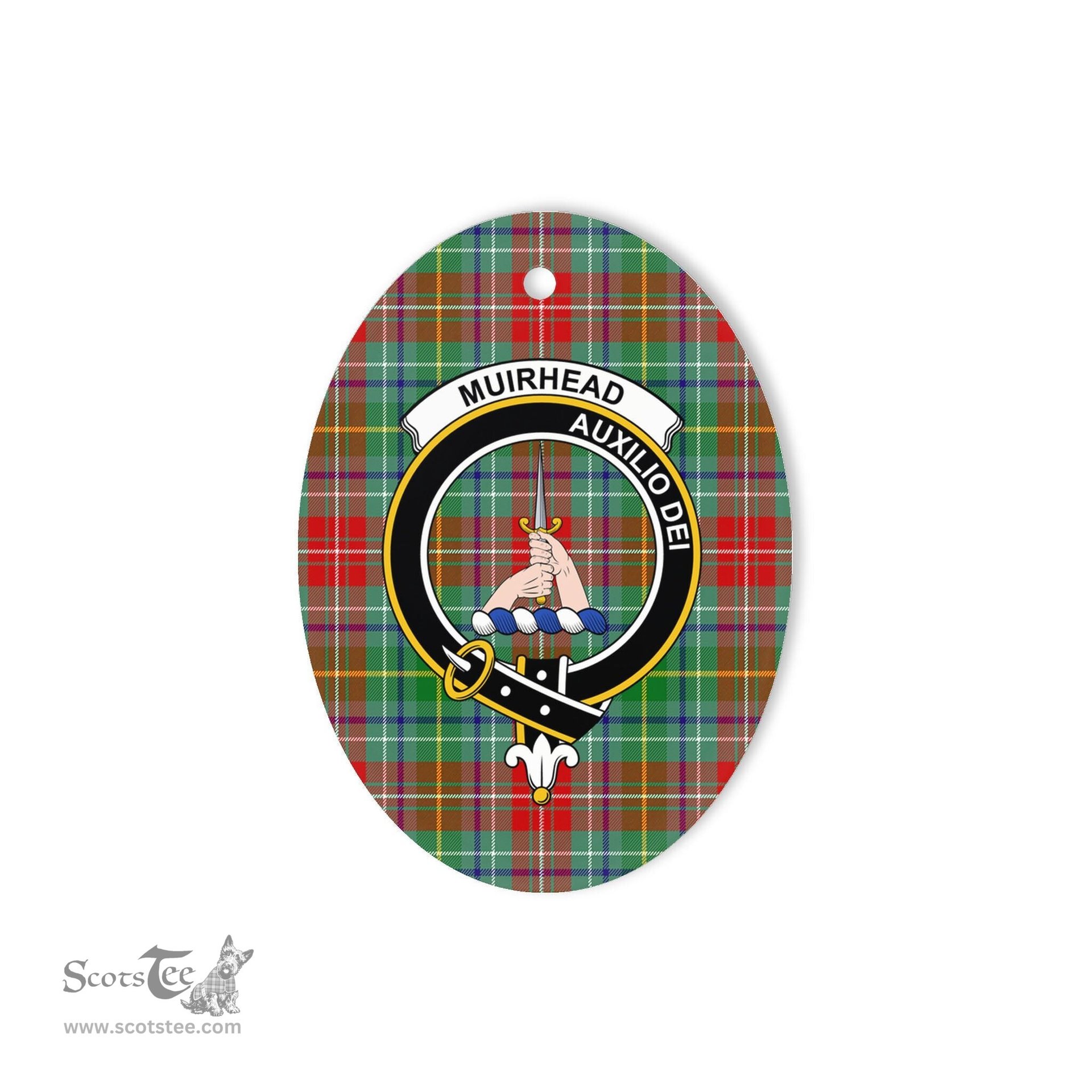 Muirhead Scottish Clan Plaid Ornament Gift. Christmas Tree Ornament Muirhead Clan Tartan Ornament,  ceramic ornament, personalized christmas ornaments, christmas tree ornaments, christmas door decorations, Plaid Ornament, Tartan Ceramic Ornament
