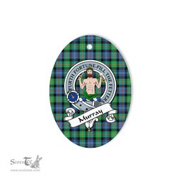 Murray of Atholl Scottish Clan Badge Plaid Ornament Gift. Christmas Tree Ornament Murray Tartan Ornament,  ceramic ornament, personalized christmas ornaments, christmas tree ornaments, christmas door decorations, Plaid Ornament, Tartan Ceramic Ornament