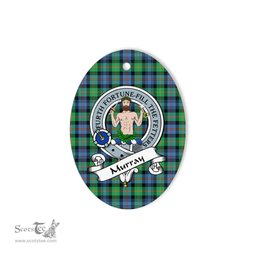 Murray of Atholl Scottish Clan Badge Plaid Ornament Gift. Christmas Tree Ornament Murray Tartan Ornament,  ceramic ornament, personalized christmas ornaments, christmas tree ornaments, christmas door decorations, Plaid Ornament, Tartan Ceramic Ornament