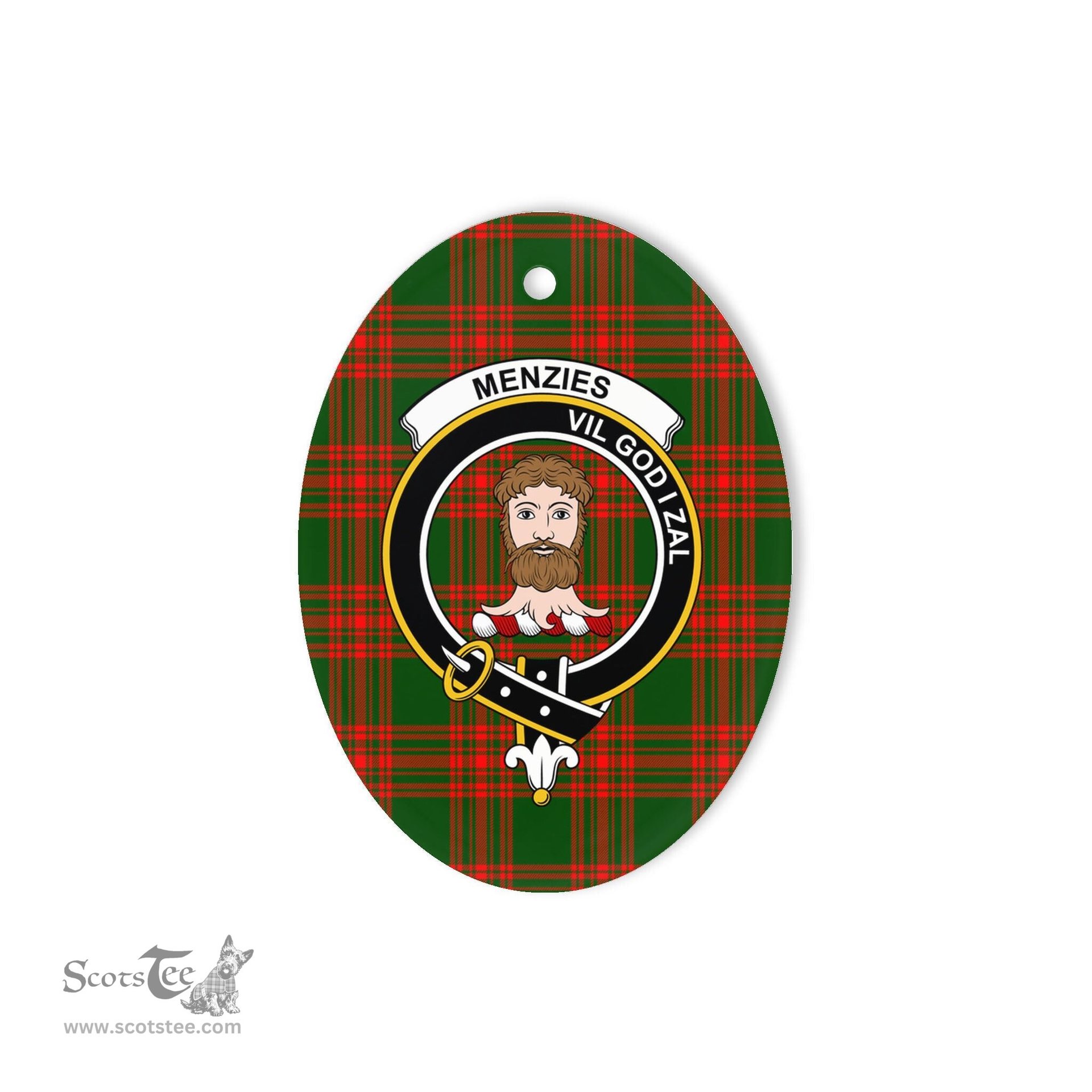 Menzies Scottish Clan Plaid Ornament Gift. Christmas Tree Ornament Menzies Clan Tartan Ornament,  ceramic ornament, personalized christmas ornaments, christmas tree ornaments, christmas door decorations, Plaid Ornament, Tartan Ceramic Ornament