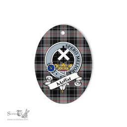 Moffat Scottish Clan Badge Plaid Ornament Gift. Christmas Tree Ornament Moffat Tartan Ornament,  ceramic ornament, personalized christmas ornaments, christmas tree ornaments, christmas door decorations, Plaid Ornament, Tartan Ceramic Ornament