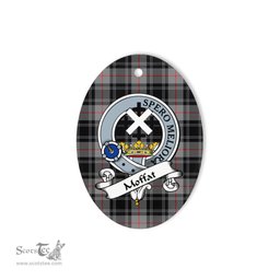 Moffat Scottish Clan Badge Plaid Ornament Gift. Christmas Tree Ornament Moffat Tartan Ornament,  ceramic ornament, personalized christmas ornaments, christmas tree ornaments, christmas door decorations, Plaid Ornament, Tartan Ceramic Ornament