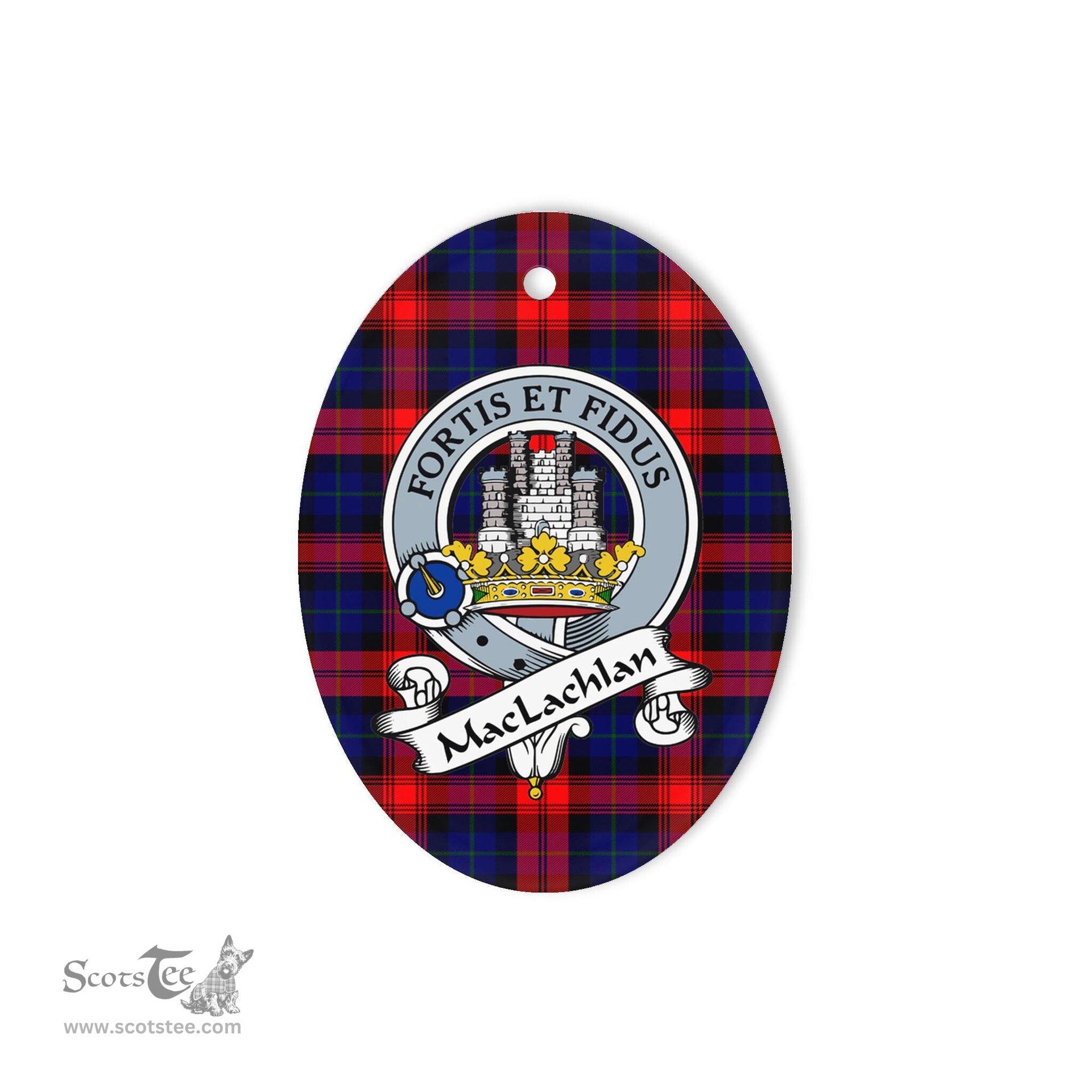 MacLachlan Scottish Clan Badge Plaid Ornament Gift. Christmas Tree Ornament MacLachlan Tartan Ornament,  ceramic ornament, personalized christmas ornaments, christmas tree ornaments, christmas door decorations, Plaid Ornament, Tartan Ceramic Ornament