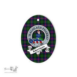 Morrison Scottish Clan Badge Plaid Ornament Gift. Christmas Tree Ornament Morrison Tartan Ornament,  ceramic ornament, personalized christmas ornaments, christmas tree ornaments, christmas door decorations, Plaid Ornament, Tartan Ceramic Ornament