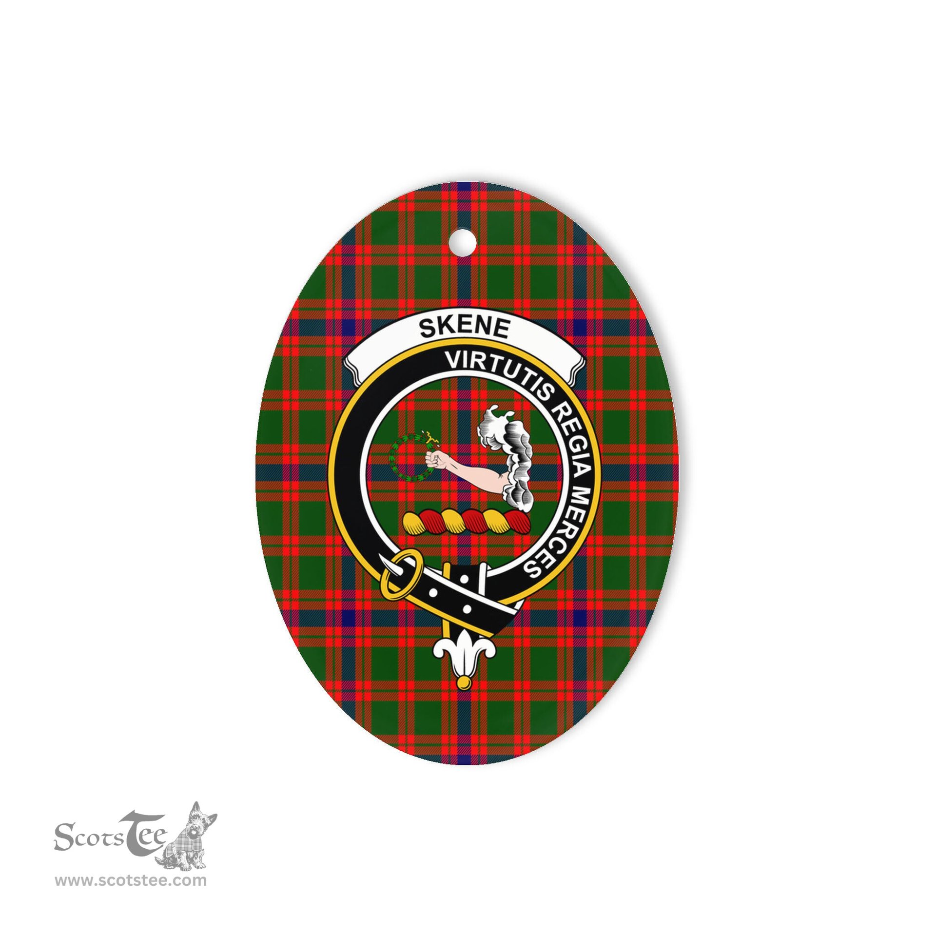 Skene Scottish Clan Plaid Ornament Gift. Christmas Tree Ornament Skene Clan Tartan Ornament,  ceramic ornament, personalized christmas ornaments, christmas tree ornaments, christmas door decorations, Plaid Ornament, Tartan Ceramic Ornament