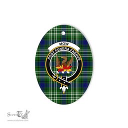 Mow Scottish Clan Plaid Ornament Gift. Christmas Tree Ornament Mow Clan Tartan Ornament,  ceramic ornament, personalized christmas ornaments, christmas tree ornaments, christmas door decorations, Plaid Ornament, Tartan Ceramic Ornament