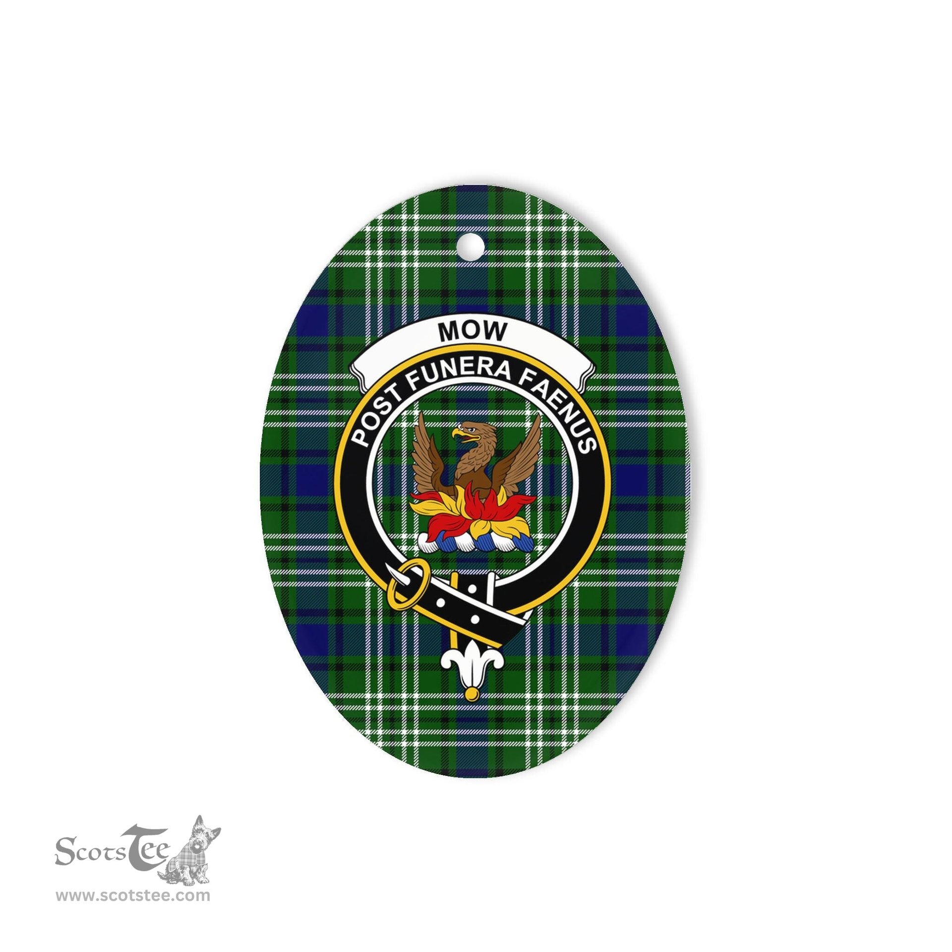 Mow Scottish Clan Plaid Ornament Gift. Christmas Tree Ornament Mow Clan Tartan Ornament,  ceramic ornament, personalized christmas ornaments, christmas tree ornaments, christmas door decorations, Plaid Ornament, Tartan Ceramic Ornament