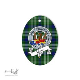 Mow Scottish Clan Badge Plaid Ornament Gift. Christmas Tree Ornament Mow Tartan Ornament,  ceramic ornament, personalized christmas ornaments, christmas tree ornaments, christmas door decorations, Plaid Ornament, Tartan Ceramic Ornament