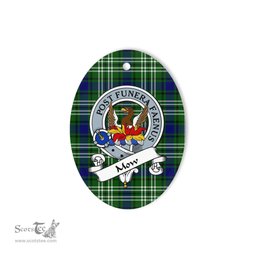 Mow Scottish Clan Badge Plaid Ornament Gift. Christmas Tree Ornament Mow Tartan Ornament,  ceramic ornament, personalized christmas ornaments, christmas tree ornaments, christmas door decorations, Plaid Ornament, Tartan Ceramic Ornament