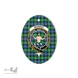 Murray of Atholl Scottish Clan Plaid Ornament Gift. Christmas Tree Ornament Murray Clan Tartan Ornament,  ceramic ornament, personalized christmas ornaments, christmas tree ornaments, christmas door decorations, Plaid Ornament, Tartan Ceramic Ornament