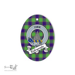 Dalrymple Scottish Clan Badge Plaid Ornament Gift. Christmas Tree Ornament Dalrymple Tartan Ornament,  ceramic ornament, personalized christmas ornaments, christmas tree ornaments, christmas door decorations, Plaid Ornament, Tartan Ceramic Ornament