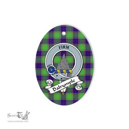 Dalrymple Scottish Clan Badge Plaid Ornament Gift. Christmas Tree Ornament Dalrymple Tartan Ornament,  ceramic ornament, personalized christmas ornaments, christmas tree ornaments, christmas door decorations, Plaid Ornament, Tartan Ceramic Ornament