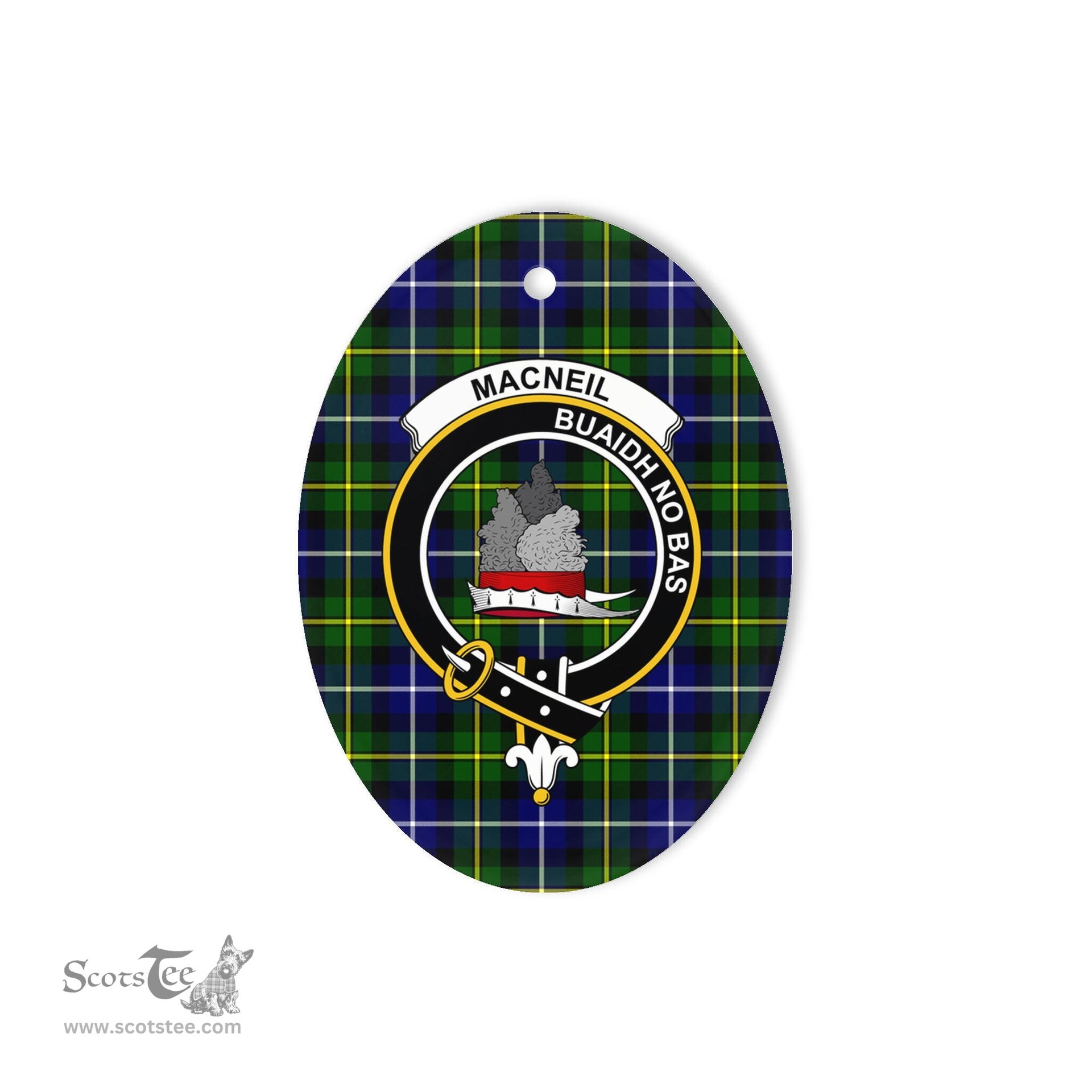 MacNeil of Barra Scottish Clan Plaid Ornament Gift. Christmas Tree Ornament MacNeil of Barra Clan Tartan Ornament,  ceramic ornament, personalized christmas ornaments, christmas tree ornaments, christmas door decorations, Plaid Ornament, Tartan Ceramic Ornament