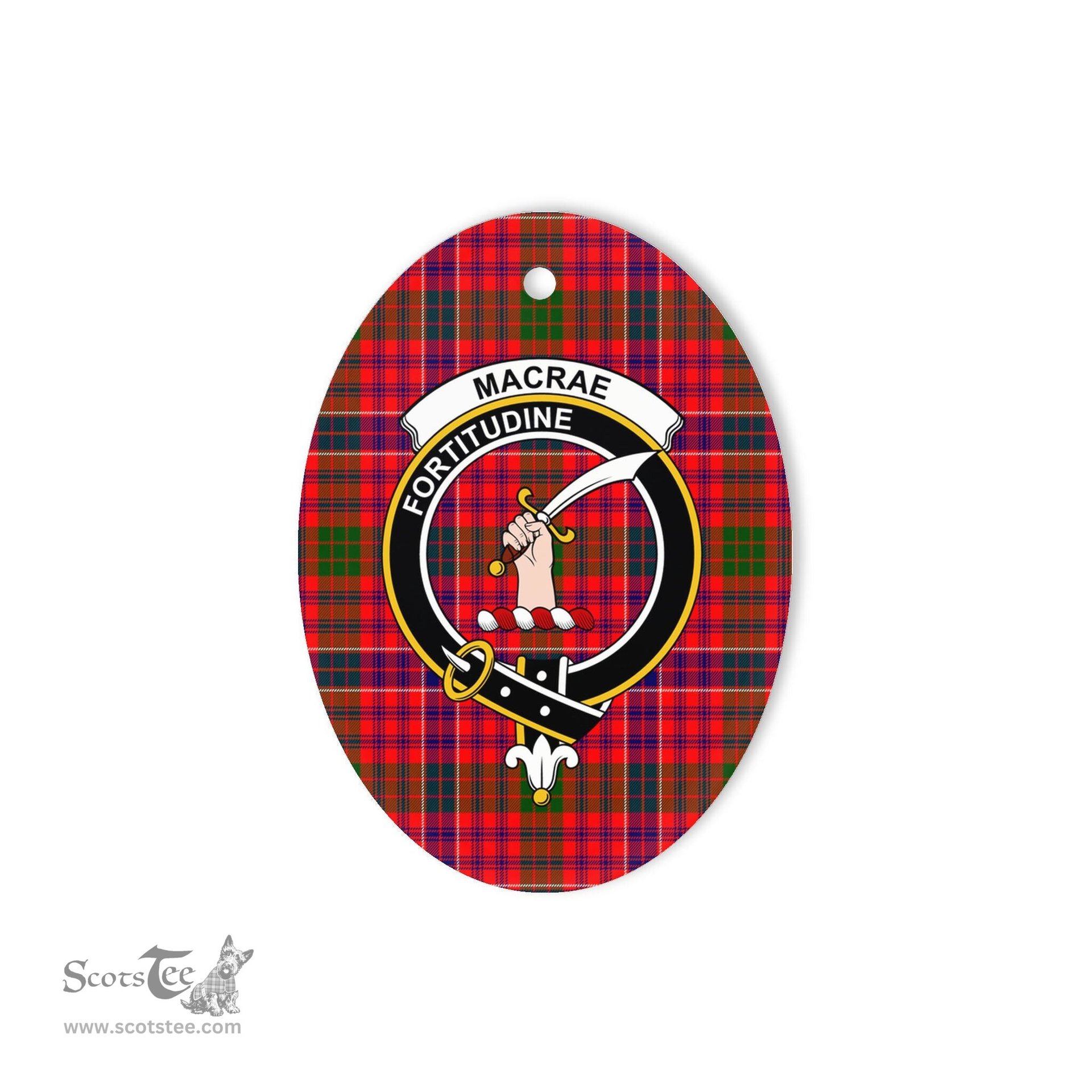 MacRae Scottish Clan Plaid Ornament Gift. Christmas Tree Ornament MacRae Clan Tartan Ornament,  ceramic ornament, personalized christmas ornaments, christmas tree ornaments, christmas door decorations, Plaid Ornament, Tartan Ceramic Ornament