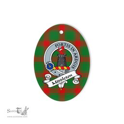 Middleton Scottish Clan Badge Plaid Ornament Gift. Christmas Tree Ornament Middleton Tartan Ornament,  ceramic ornament, personalized christmas ornaments, christmas tree ornaments, christmas door decorations, Plaid Ornament, Tartan Ceramic Ornament