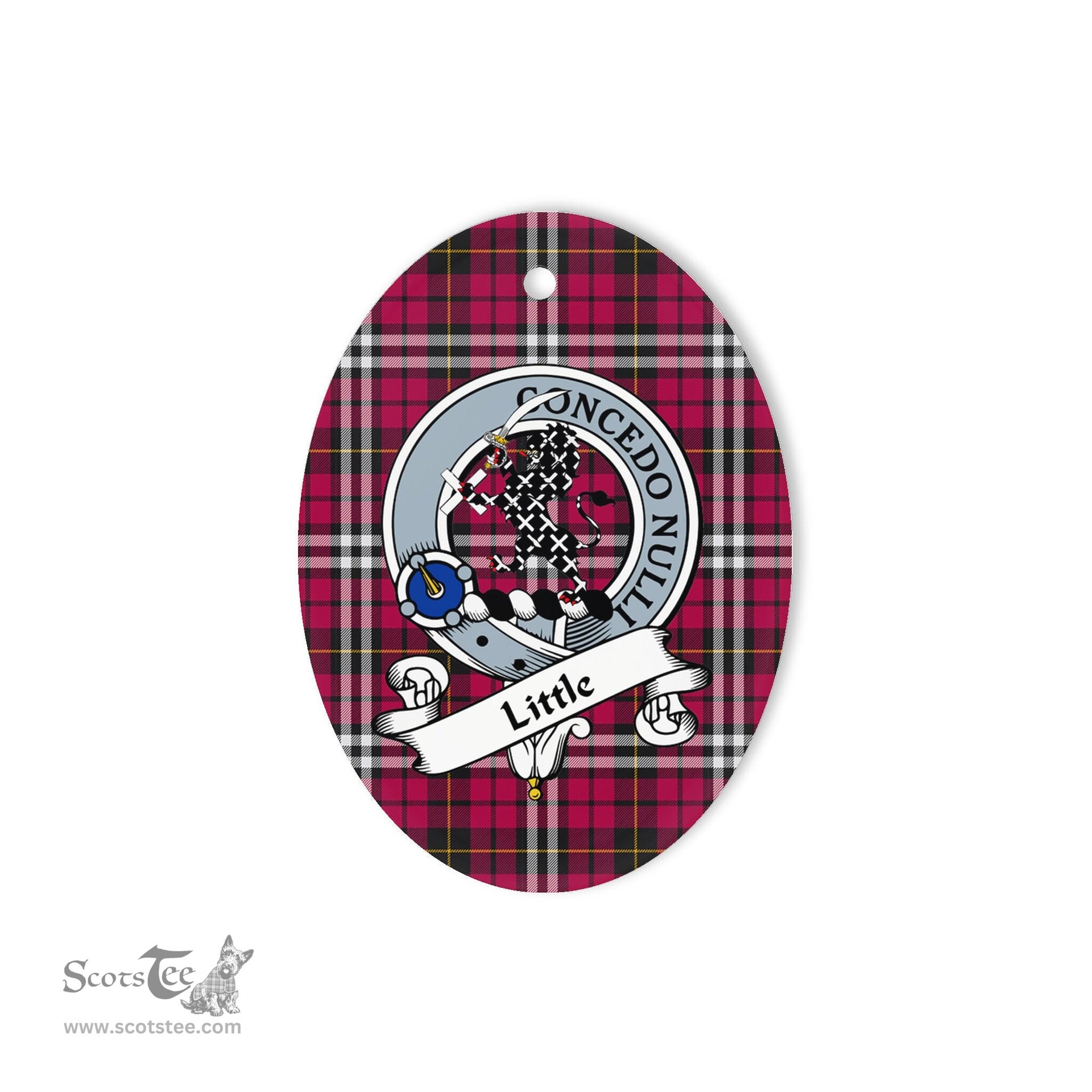 Little Scottish Clan Badge Plaid Ornament Gift. Christmas Tree Ornament Little Tartan Ornament,  ceramic ornament, personalized christmas ornaments, christmas tree ornaments, christmas door decorations, Plaid Ornament, Tartan Ceramic Ornament