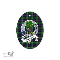 Swinton Scottish Clan Badge Plaid Ornament Gift. Christmas Tree Ornament Swinton Tartan Ornament,  ceramic ornament, personalized christmas ornaments, christmas tree ornaments, christmas door decorations, Plaid Ornament, Tartan Ceramic Ornament