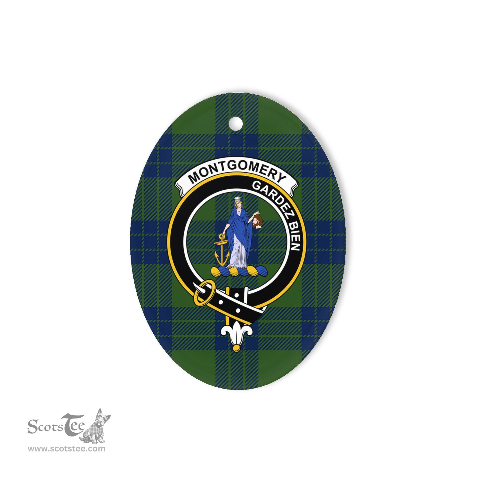 Montgomery Scottish Clan Plaid Ornament Gift. Christmas Tree Ornament Montgomery Clan Tartan Ornament,  ceramic ornament, personalized christmas ornaments, christmas tree ornaments, christmas door decorations, Plaid Ornament, Tartan Ceramic Ornament