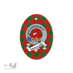 Moncreiffe Scottish Clan Badge Plaid Ornament Gift. Christmas Tree Ornament Moncreiffe Tartan Ornament,  ceramic ornament, personalized christmas ornaments, christmas tree ornaments, christmas door decorations, Plaid Ornament, Tartan Ceramic Ornament