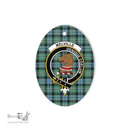 Melville Scottish Clan Plaid Ornament Gift. Christmas Tree Ornament Melville Clan Tartan Ornament,  ceramic ornament, personalized christmas ornaments, christmas tree ornaments, christmas door decorations, Plaid Ornament, Tartan Ceramic Ornament