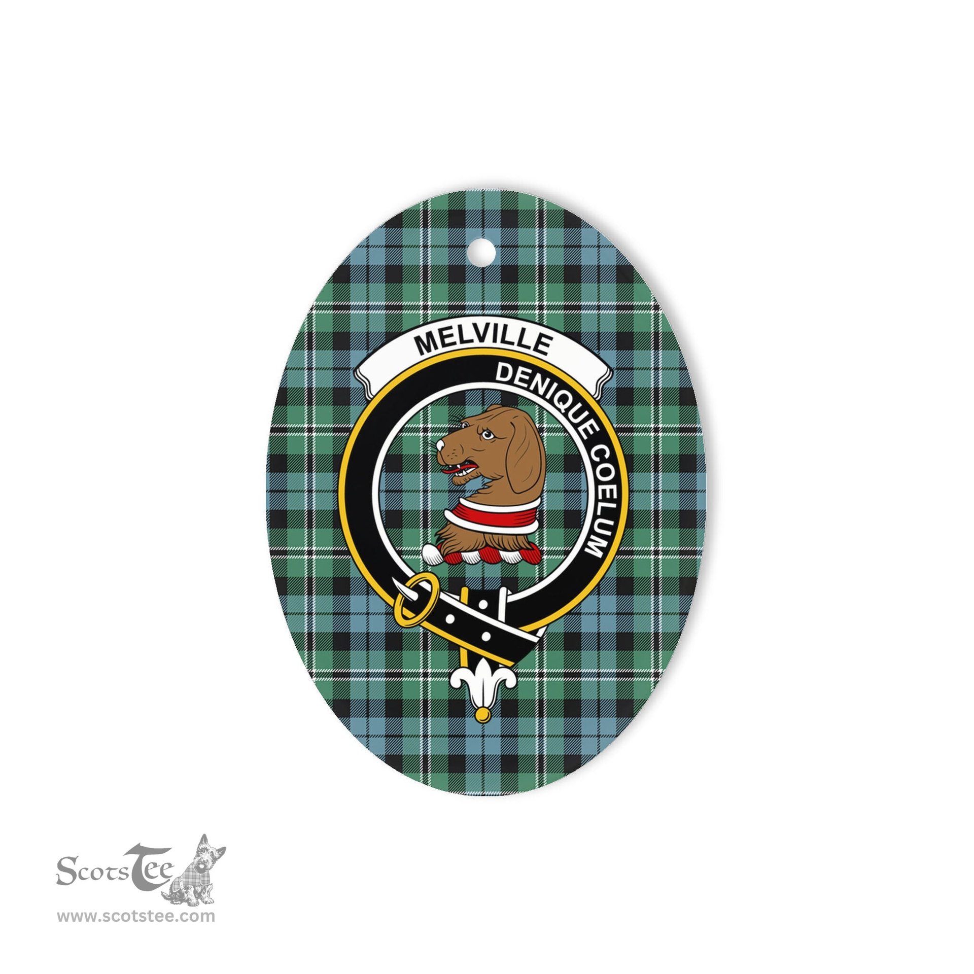 Melville Scottish Clan Plaid Ornament Gift. Christmas Tree Ornament Melville Clan Tartan Ornament,  ceramic ornament, personalized christmas ornaments, christmas tree ornaments, christmas door decorations, Plaid Ornament, Tartan Ceramic Ornament