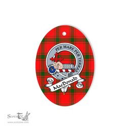 MacDonald of Sleat Scottish Clan Badge Plaid Ornament Gift. Christmas Tree Ornament MacDonald of Sleat Tartan Ornament,  ceramic ornament, personalized christmas ornaments, christmas tree ornaments, christmas door decorations, Plaid Ornament, Tartan Ceramic Ornament
