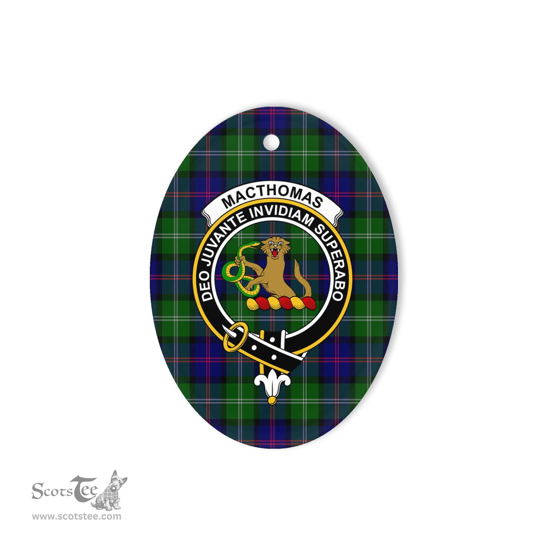 MacThomas Scottish Clan Plaid Ornament Gift. Christmas Tree Ornament MacThomas Clan Tartan Ornament,  ceramic ornament, personalized christmas ornaments, christmas tree ornaments, christmas door decorations, Plaid Ornament, Tartan Ceramic Ornament