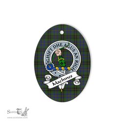 MacInnes Scottish Clan Badge Plaid Ornament Gift. Christmas Tree Ornament MacInnes Tartan Ornament,  ceramic ornament, personalized christmas ornaments, christmas tree ornaments, christmas door decorations, Plaid Ornament, Tartan Ceramic Ornament