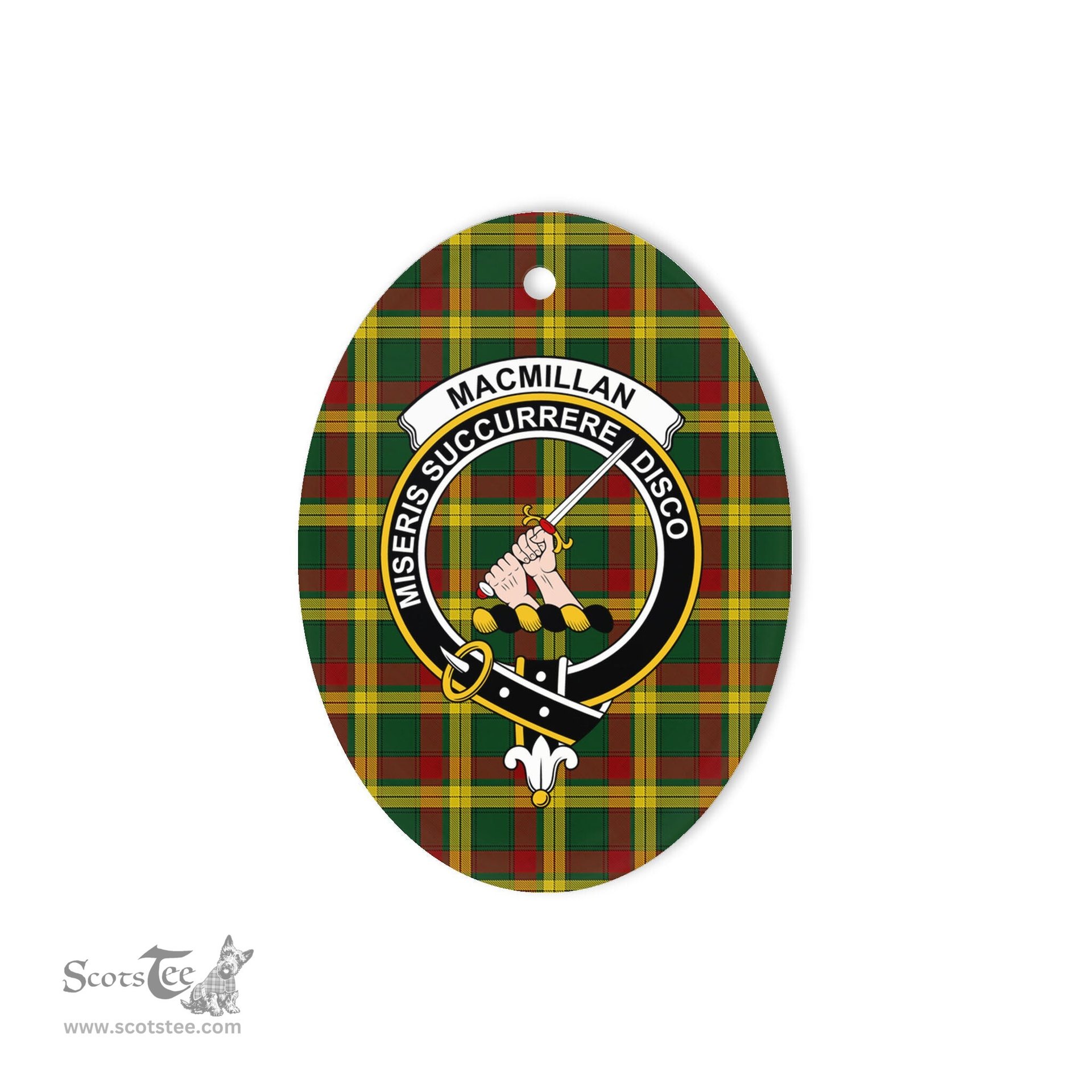 MacMillan Scottish Clan Plaid Ornament Gift. Christmas Tree Ornament MacMillan Clan Tartan Ornament,  ceramic ornament, personalized christmas ornaments, christmas tree ornaments, christmas door decorations, Plaid Ornament, Tartan Ceramic Ornament